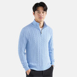 Cable Knit Quarter-Zip Sweater