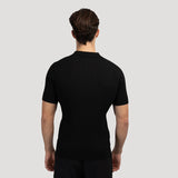 Ribbed Knit Resort Polo