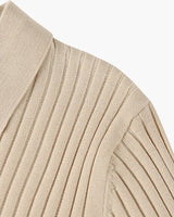 Ribbed Knit Resort Polo